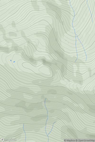 Thumbnail image for An t-Uiriollach showing contour plot for surrounding peak