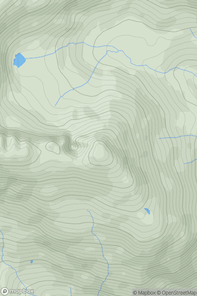 Thumbnail image for Sgurr Sgeithe showing contour plot for surrounding peak