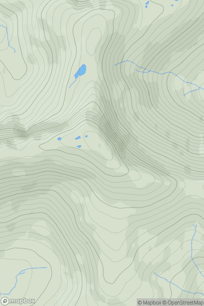 Thumbnail image for Sgurr Coire nan Gobhar showing contour plot for surrounding peak