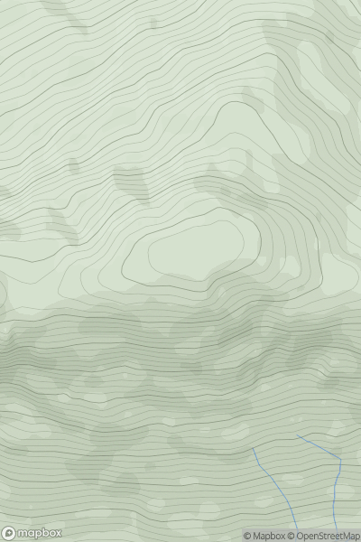 Thumbnail image for Sgurr Airigh na Bheinne showing contour plot for surrounding peak