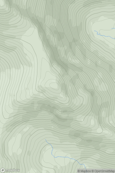 Thumbnail image for Sgurr a' Choire Riabhaich showing contour plot for surrounding peak