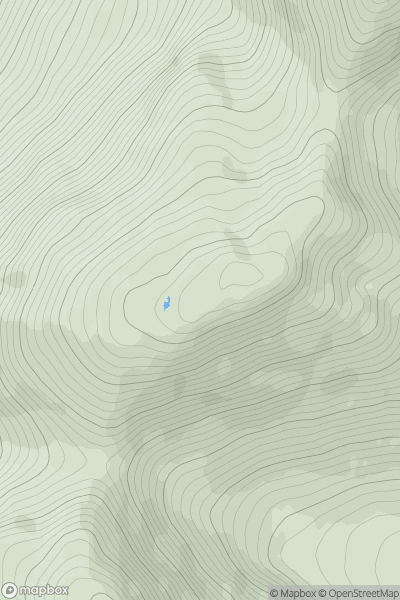 Thumbnail image for Meall an Uillt Chaoil showing contour plot for surrounding peak