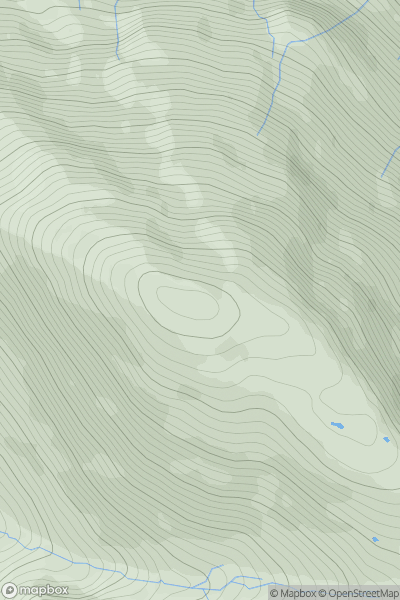 Thumbnail image for Sgurr na Moraich showing contour plot for surrounding peak