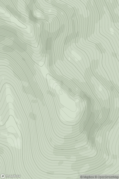 Thumbnail image for Sgurr an Fhuarail South Top showing contour plot for surrounding peak