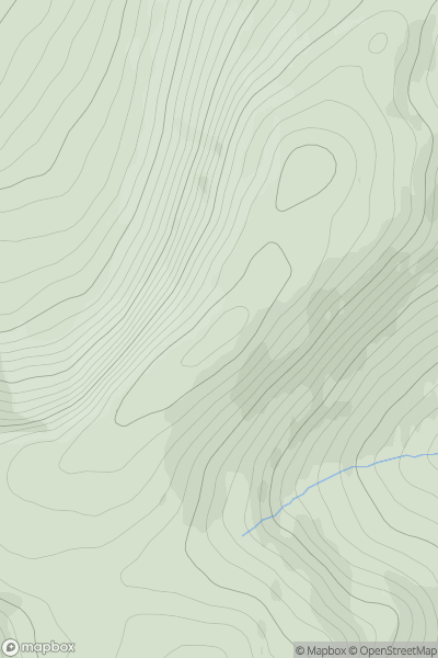 Thumbnail image for Carn nan Coireachan Cruaidh showing contour plot for surrounding peak