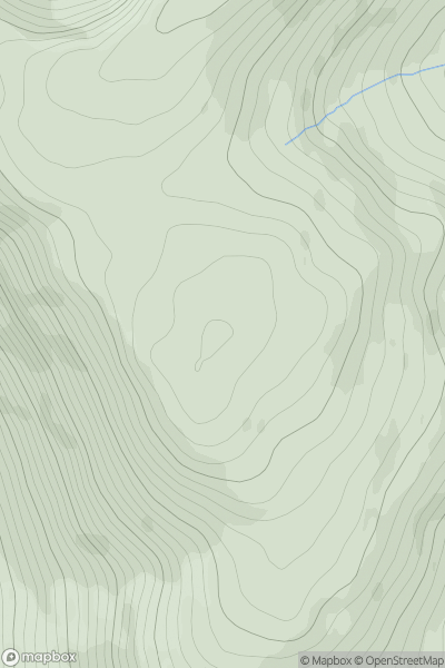 Thumbnail image for Carn a' Choire Bhuidhe showing contour plot for surrounding peak