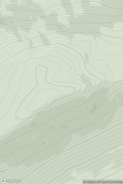 Thumbnail image for Carn Glas Iochdarach showing contour plot for surrounding peak