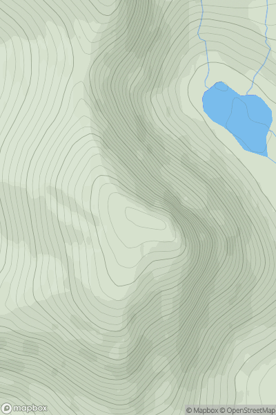Thumbnail image for Sgurr na Muice showing contour plot for surrounding peak