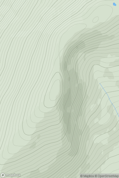 Thumbnail image for Carn Eiteige showing contour plot for surrounding peak