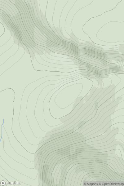 Thumbnail image for Moruisg East Top showing contour plot for surrounding peak