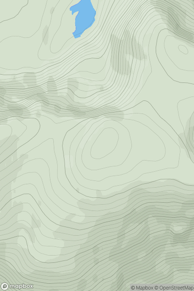 Thumbnail image for Moruisg Far East Top showing contour plot for surrounding peak