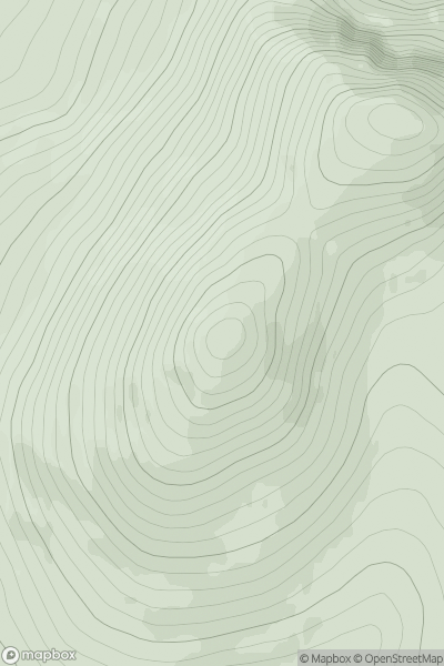 Thumbnail image for Sgurr a' Ghlas Leathaid showing contour plot for surrounding peak