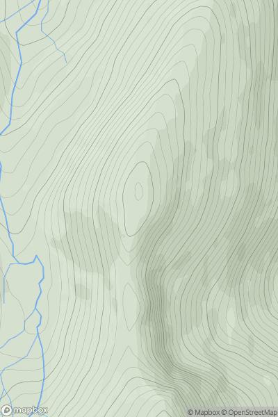 Thumbnail image for Tom na Sroine showing contour plot for surrounding peak