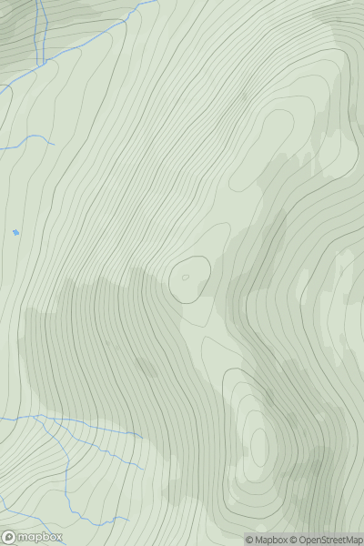 Thumbnail image for Beinn Tharsuinn North Top showing contour plot for surrounding peak