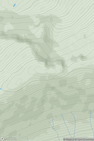 Thumbnail image for Sgurr na Feartaig Far West Top showing contour plot for surrounding peak
