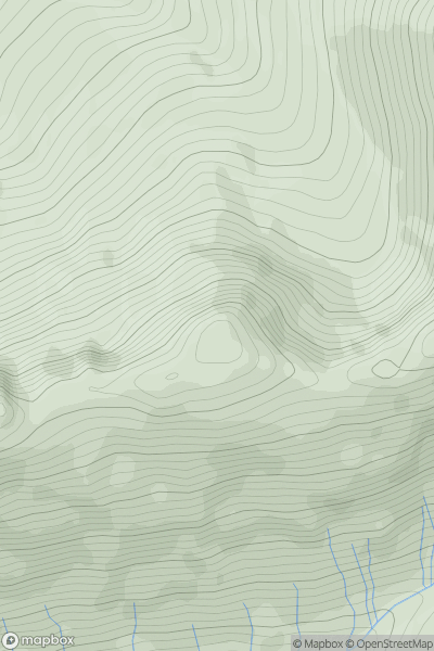 Thumbnail image for Sgurr na Feartaig West Top showing contour plot for surrounding peak