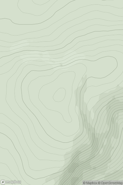 Thumbnail image for Sgurr Coire nan Eun showing contour plot for surrounding peak