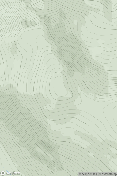 Thumbnail image for Creag Coire na Feola showing contour plot for surrounding peak