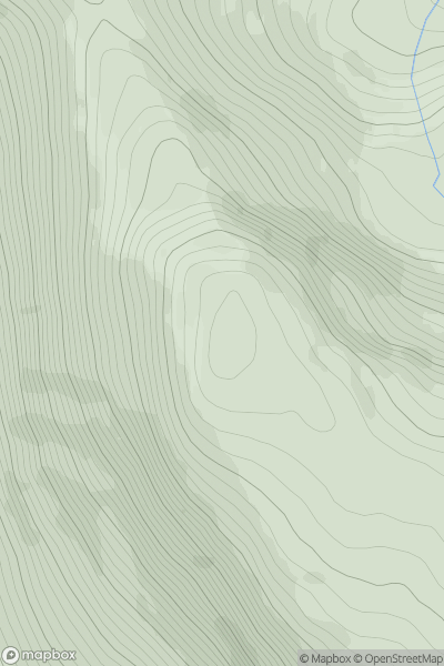 Thumbnail image for Carn nan Searrach showing contour plot for surrounding peak