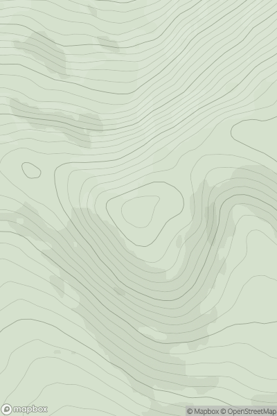 Thumbnail image for Sgorr na Diollaid West Top showing contour plot for surrounding peak