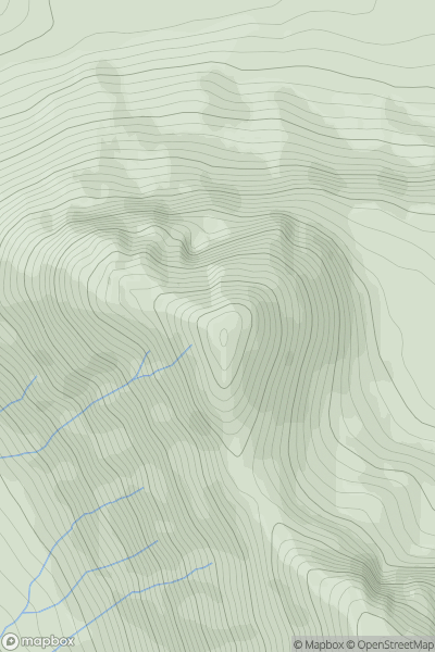 Thumbnail image for Stuc Loch na Cabhaig showing contour plot for surrounding peak