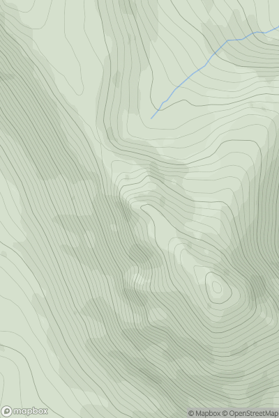 Thumbnail image for Baosbheinn North Top showing contour plot for surrounding peak