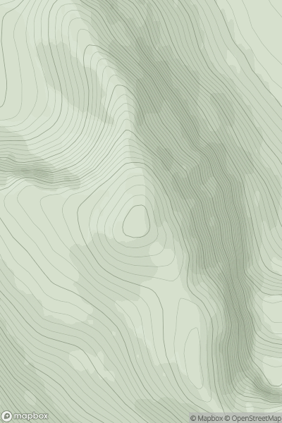 Thumbnail image for Creagan Dubh Toll nam Biast showing contour plot for surrounding peak