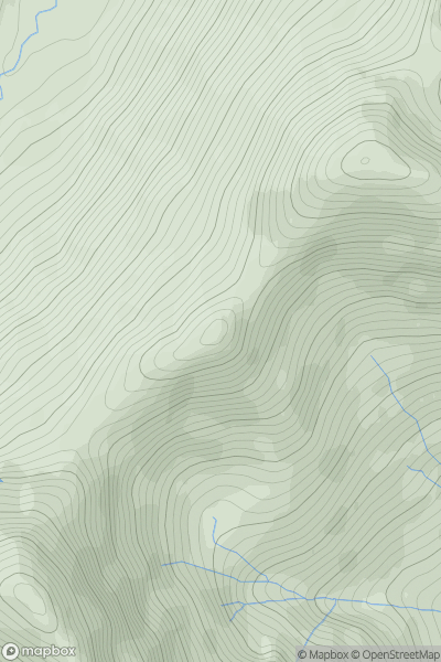 Thumbnail image for Stob Coire a' Chairn South Top showing contour plot for surrounding peak