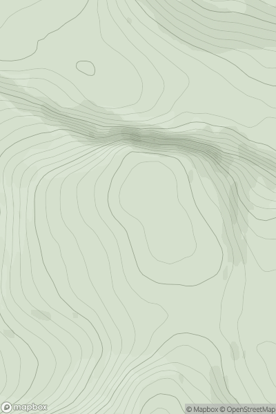 Thumbnail image for Creag an Lochain Sgeirich (A'Chaoirnichain Sgeirich) showing contour plot for surrounding peak