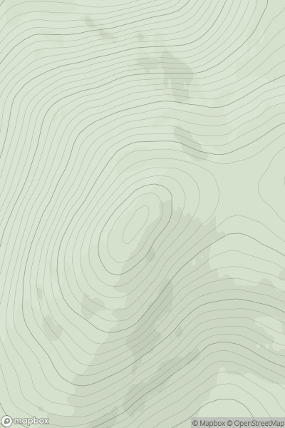 Thumbnail image for Carn Chuinneag West Top showing contour plot for surrounding peak