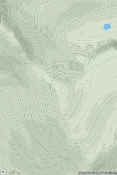 Thumbnail image for Stob Cadha na Beucaich showing contour plot for surrounding peak