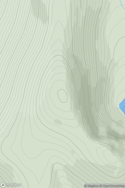 Thumbnail image for Creag an Lochain (A'Chaoirnichain) showing contour plot for surrounding peak