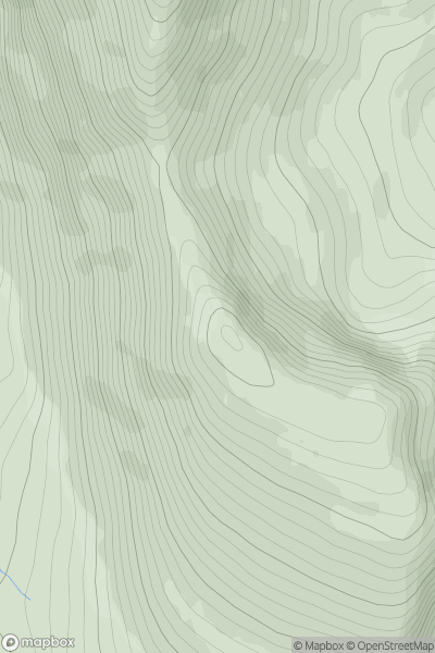 Thumbnail image for Carn nan Conbhairean showing contour plot for surrounding peak