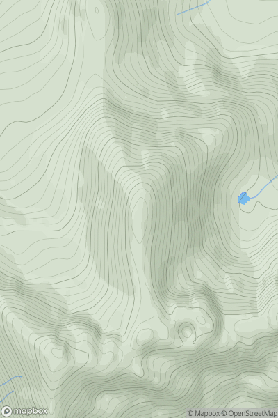Thumbnail image for Sgurr a' Bhasteir showing contour plot for surrounding peak