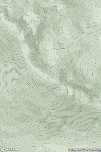 Thumbnail image for Gars-bheinn showing contour plot for surrounding peak