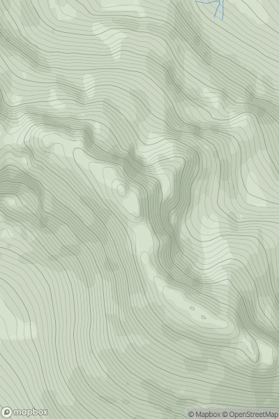 Thumbnail image for Sgurr a' Choire Bhig showing contour plot for surrounding peak