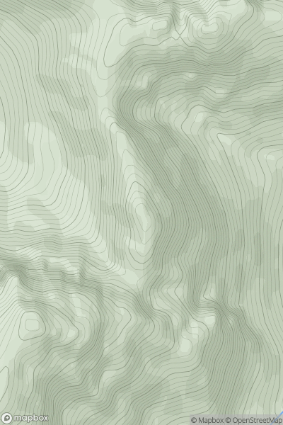Thumbnail image for Clach Glas showing contour plot for surrounding peak