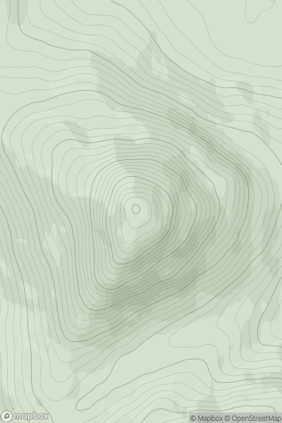 Thumbnail image for Sgurr Innse showing contour plot for surrounding peak