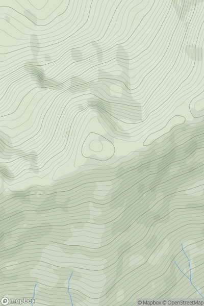 Thumbnail image for An t-Slat-bheinn showing contour plot for surrounding peak