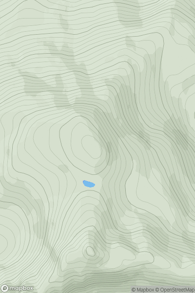 Thumbnail image for Beinn Coire nan Gall showing contour plot for surrounding peak