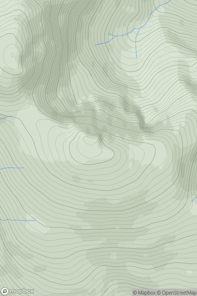 Thumbnail image for Sron a' Ghairbh Choire Mhoir showing contour plot for surrounding peak