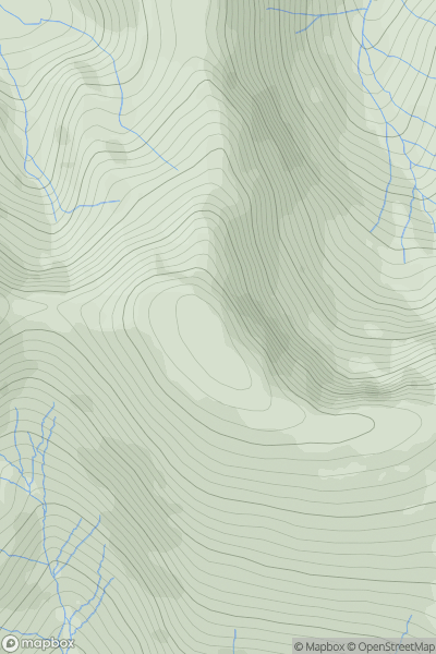 Thumbnail image for Maol Odhar showing contour plot for surrounding peak