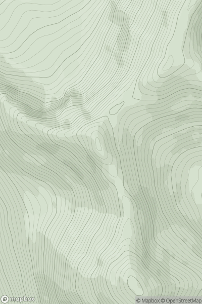 Thumbnail image for North Goatfell showing contour plot for surrounding peak