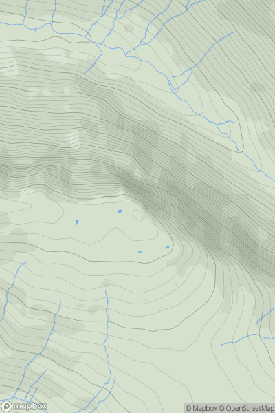 Thumbnail image for Honister Crag (Black Star) showing contour plot for surrounding peak