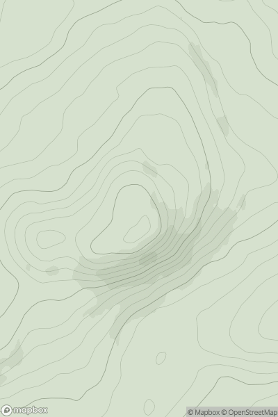 Thumbnail image for Arnside Knott showing contour plot for surrounding peak