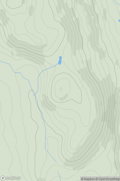 Thumbnail image for Newton Fell South (Dixon Heights) showing contour plot for surrounding peak