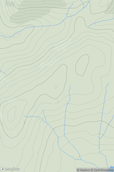 Thumbnail image for nameless (Green Quarter) (Hollow Moor East Top) showing contour plot for surrounding peak