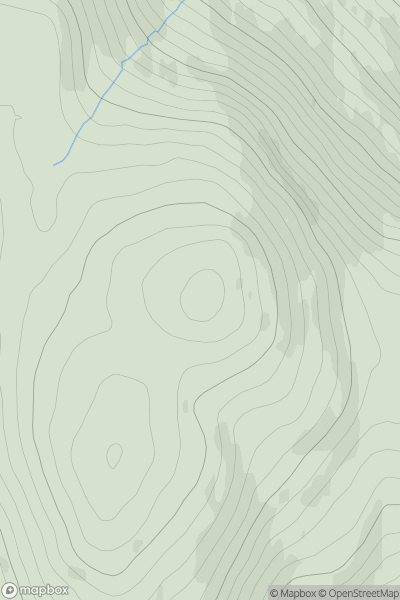 Thumbnail image for Cnap Cruinn showing contour plot for surrounding peak