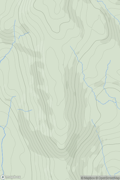 Thumbnail image for Raven's Crag (nameless (Stickle Pike - Raven's Crag)) showing contour plot for surrounding peak