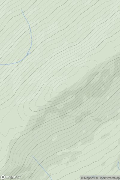 Thumbnail image for Beinn Rein (Clagh Ouyr North Top) showing contour plot for surrounding peak